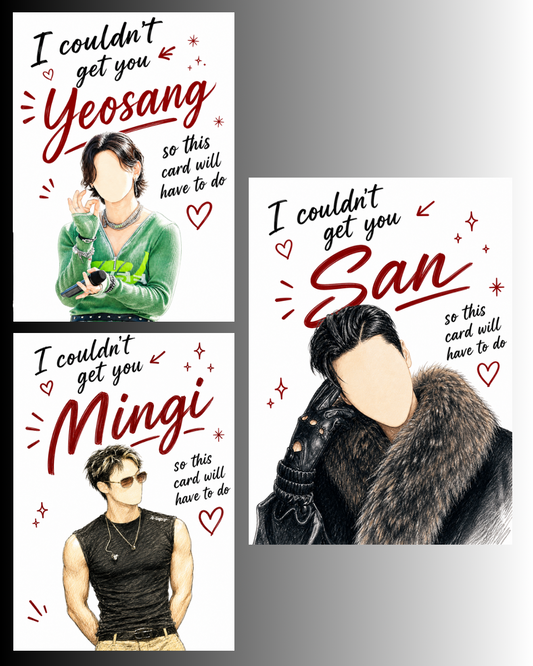 ATEEZ Greeting Cards, Birthday/Holiday Cards 5x7