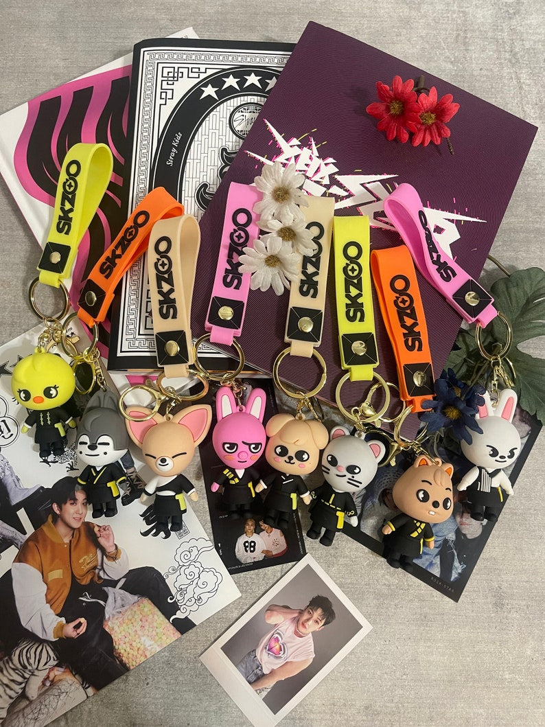 Stray Kids SKZOO Silicone Keychains