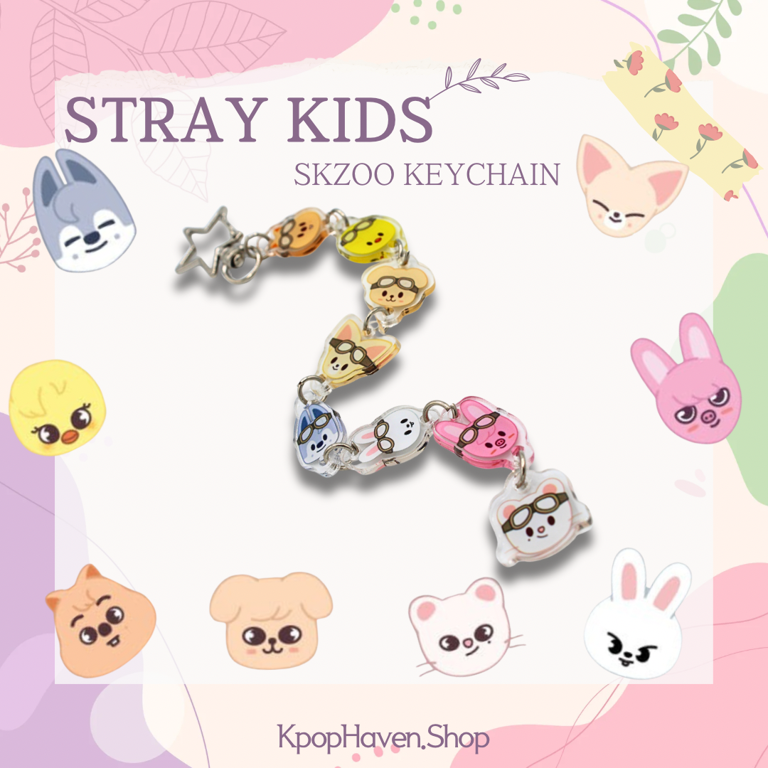 Stray Kids SKZOO Pilot Keychain