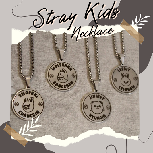 Stray Kids SKZOO Sterling Silver Necklaces