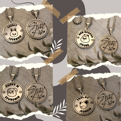 Stray Kids SKZOO Sterling Silver Necklaces