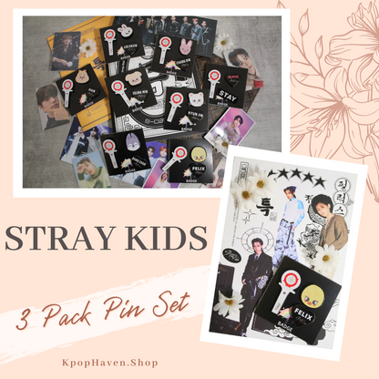 Stray Kids SKZOO Pins (3 Pack)