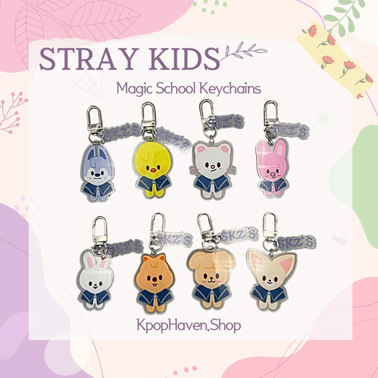 Stray Kids SKZOO Magic School Keychain