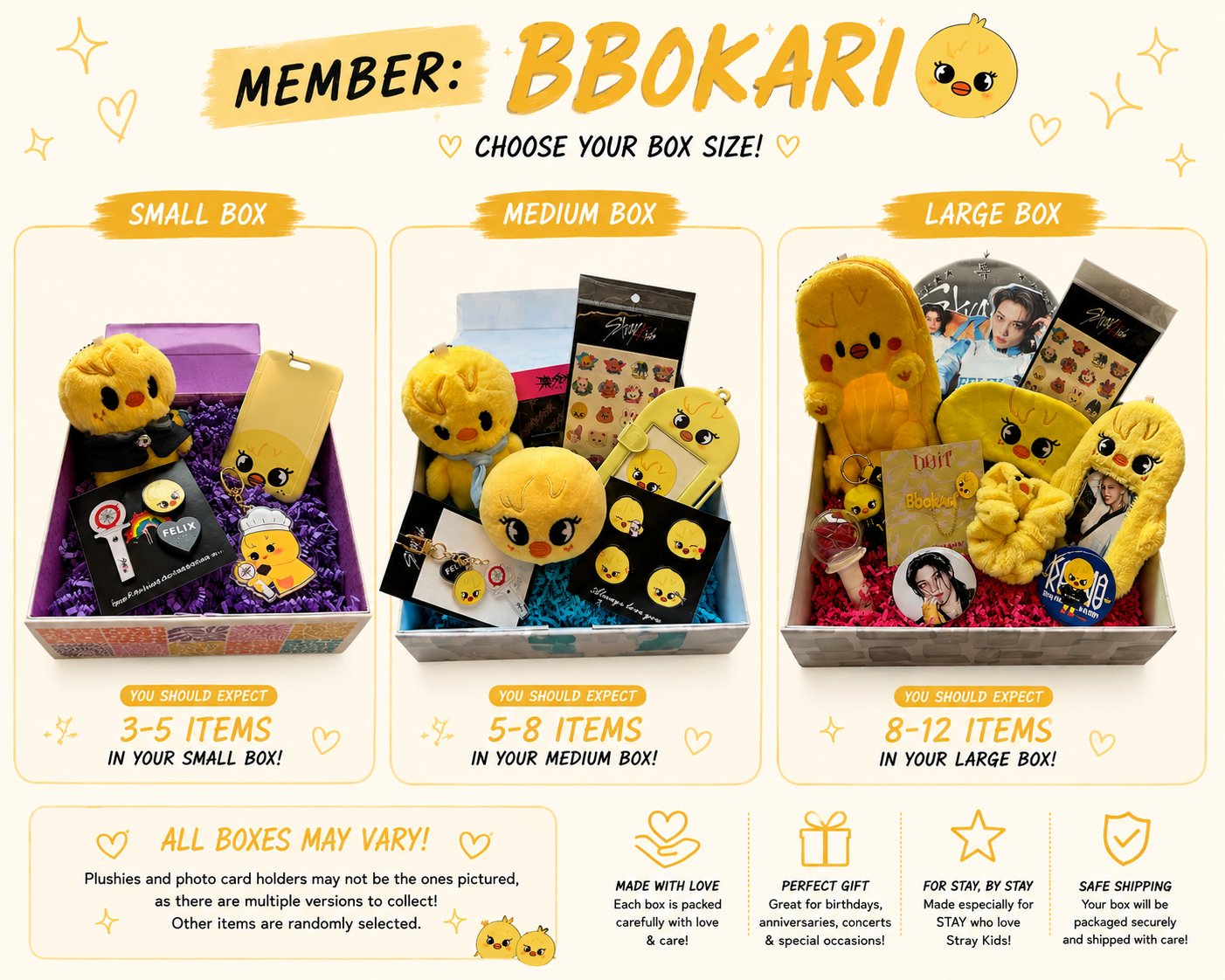Stray Kids Bias Mystery Boxes