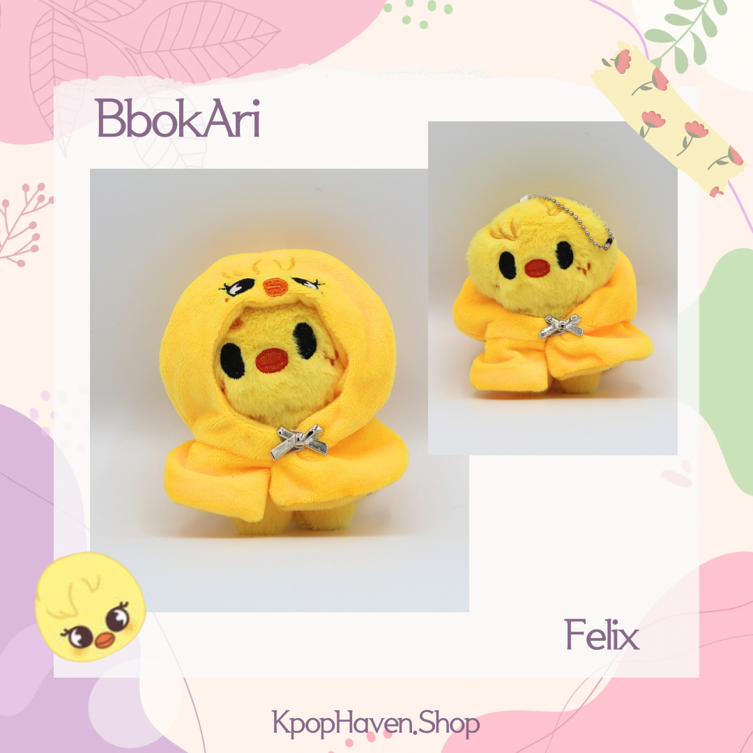 Stray Kids SKZOO Plush Keychain with SKZOO Hood