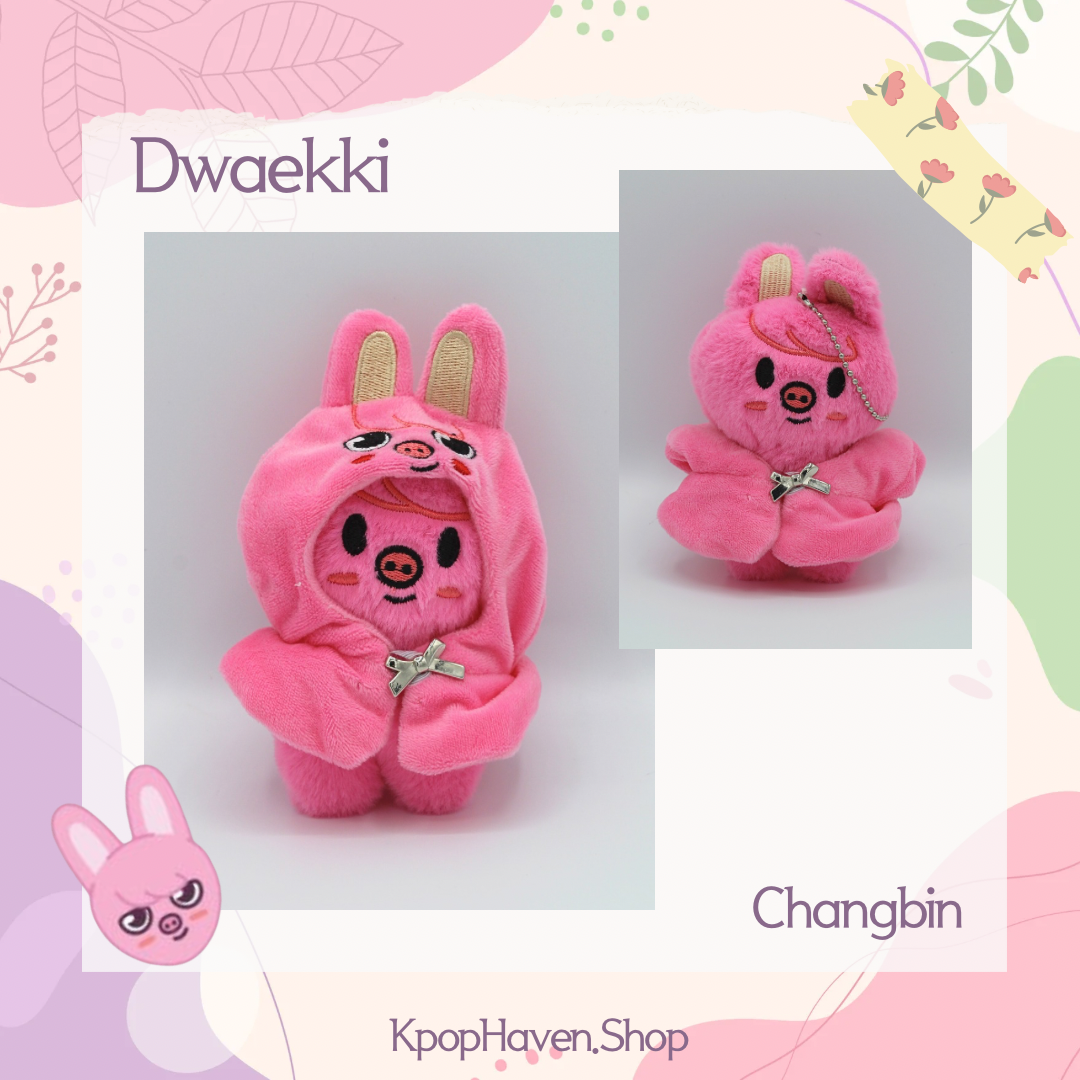 Stray Kids SKZOO Plush Keychain with SKZOO Hood