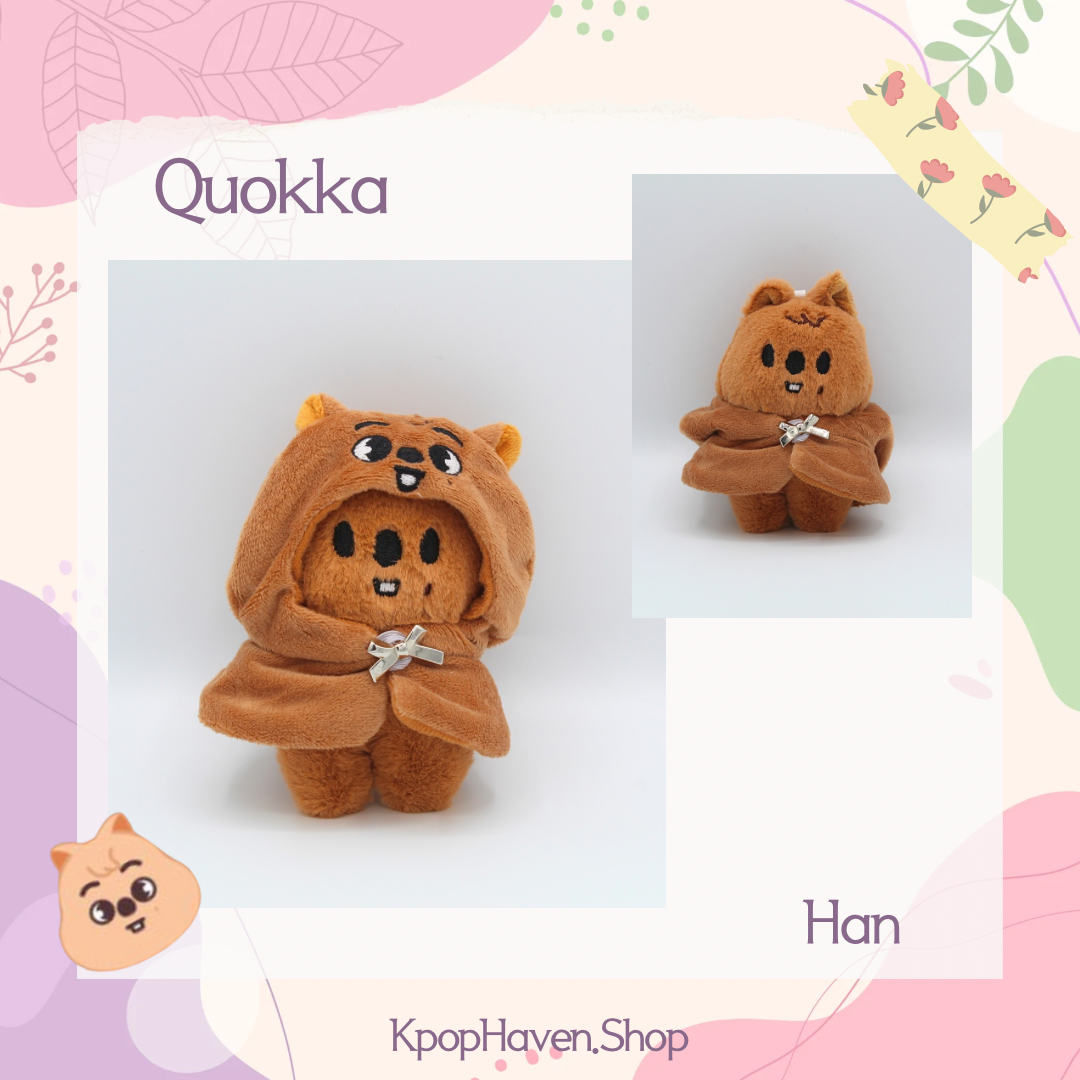 Stray Kids SKZOO Plush Keychain with SKZOO Hood