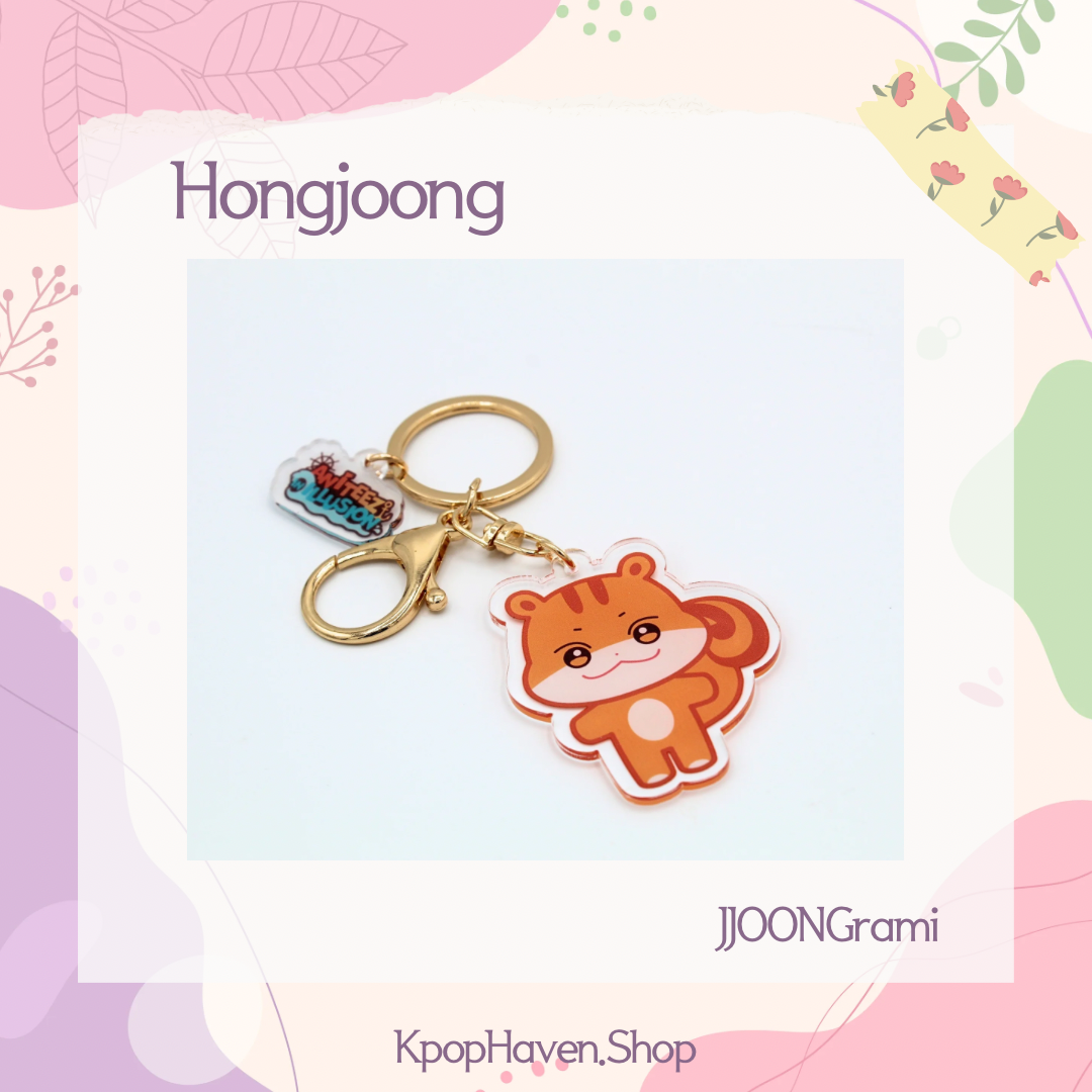 ATEEZ Aniteez Keychains, Acrylic