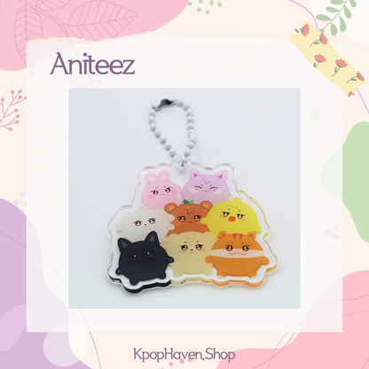 ATEEZ Aniteez Keychains, Acrylic