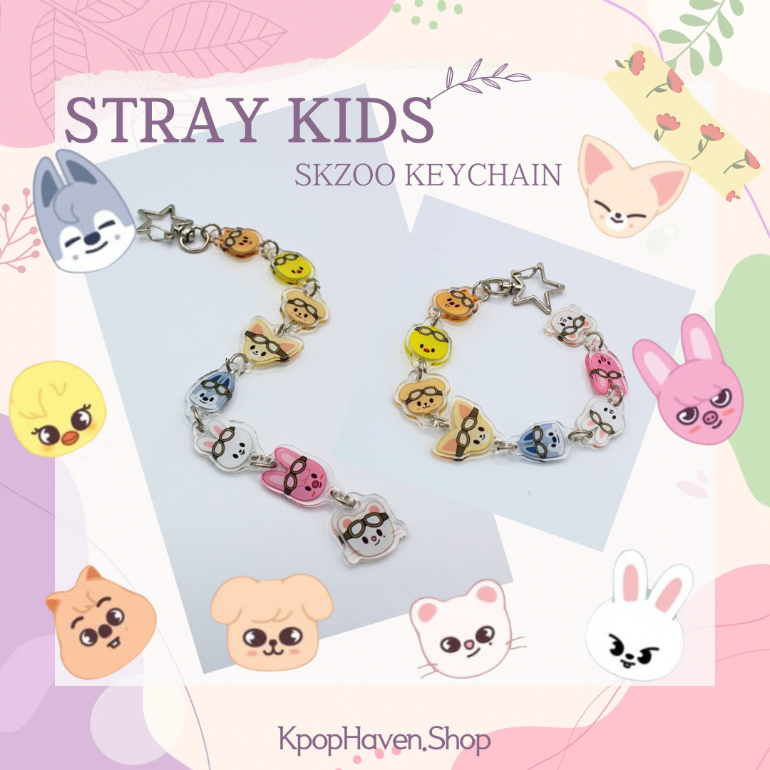 Stray Kids SKZOO Pilot Keychain