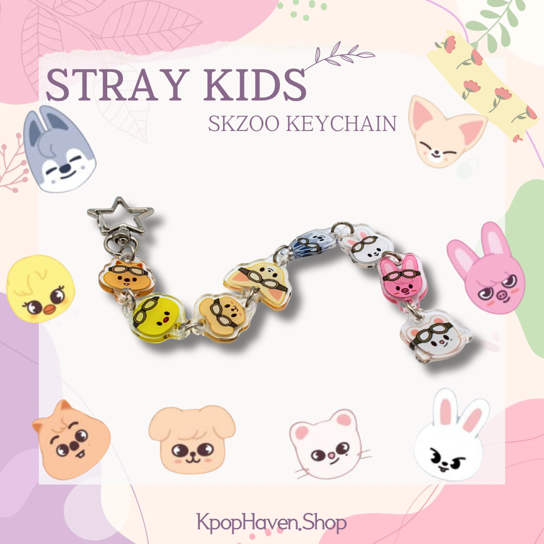 Stray Kids SKZOO Pilot Keychain