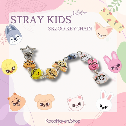 Stray Kids SKZOO Pilot Keychain