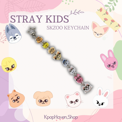 Stray Kids SKZOO Pilot Keychain