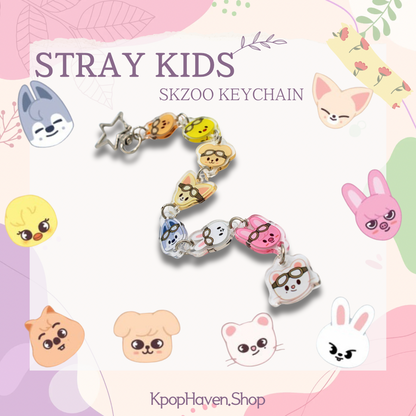 Stray Kids SKZOO Pilot Keychain